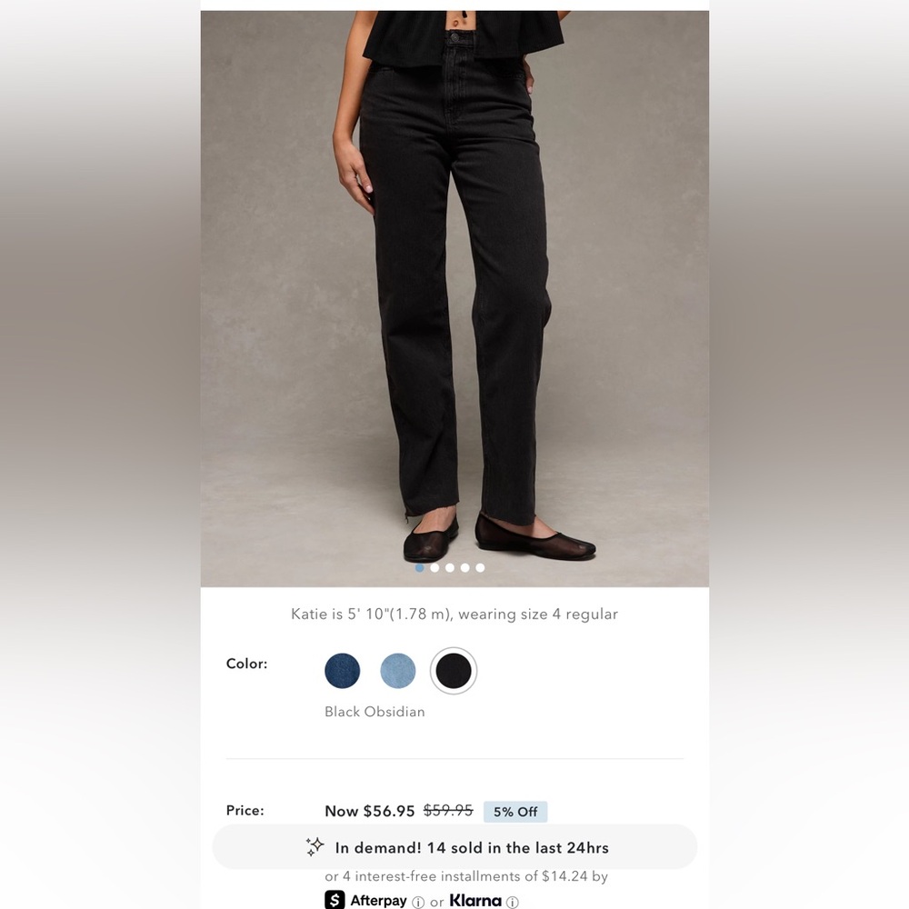 AE baggy straight jeans